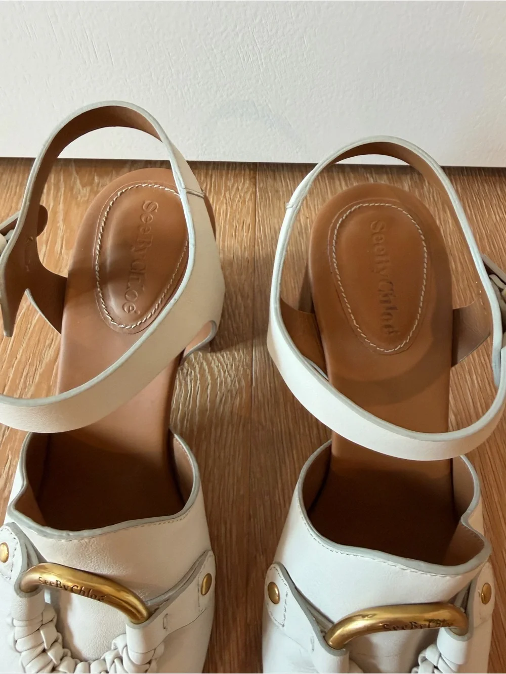 See by Chloe • Hana Leather Ankle Strap Sandal